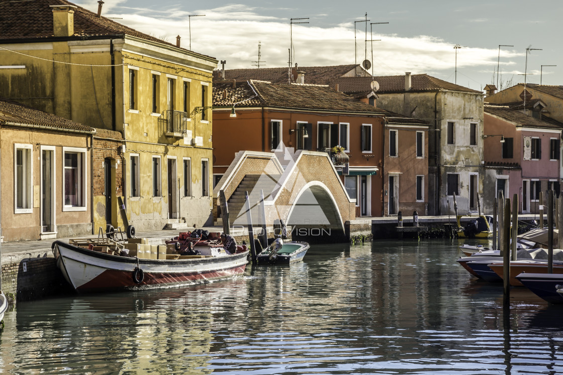 "Murano island in the Venetian lagoon" stock image