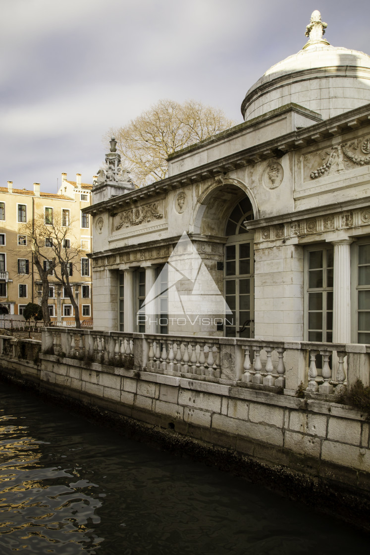 "Houses and palaces of historic Venice" stock image