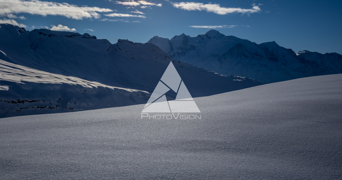 "Mont Blanc panorama" stock image