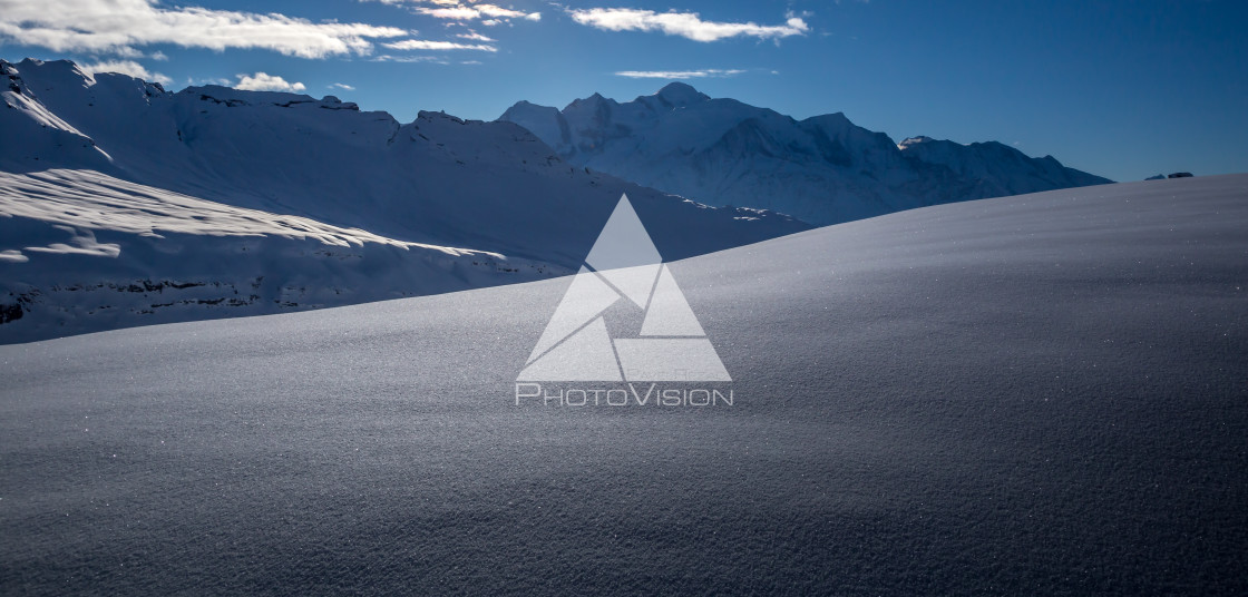 "Mont Blanc panorama" stock image