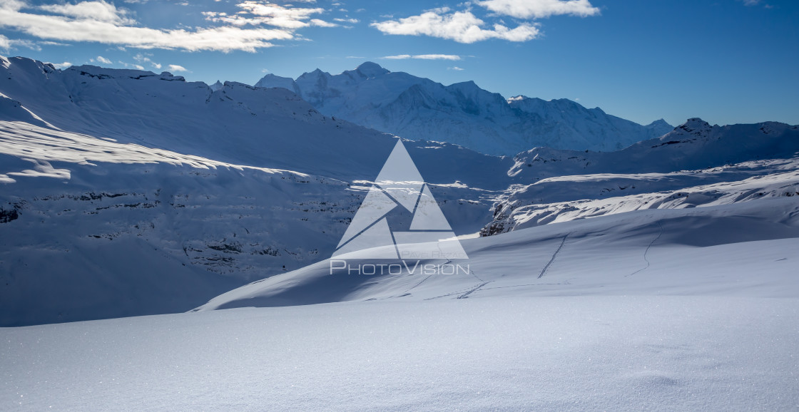 "Mont Blanc panorama" stock image