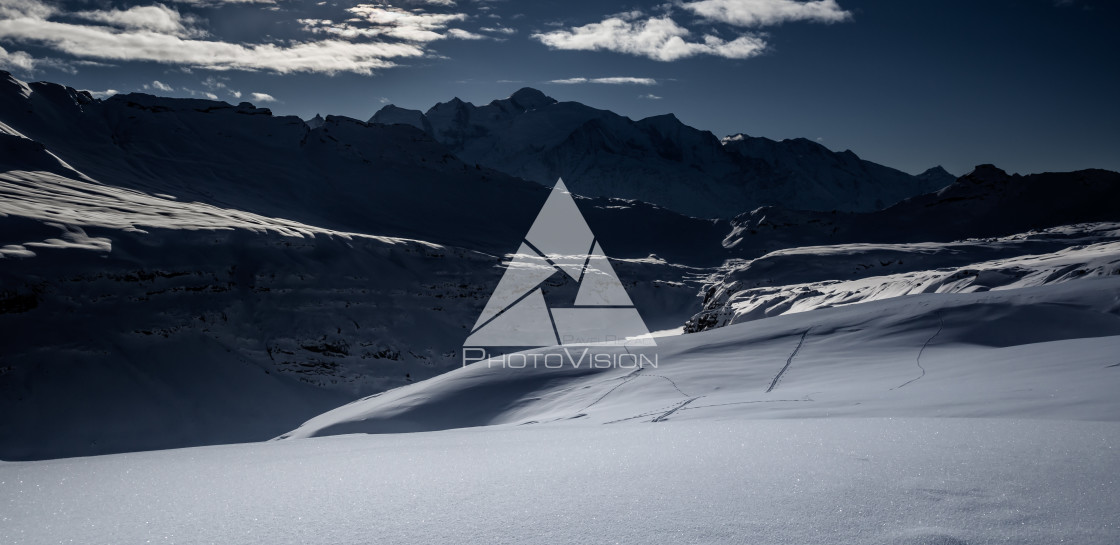 "Mont Blanc panorama" stock image