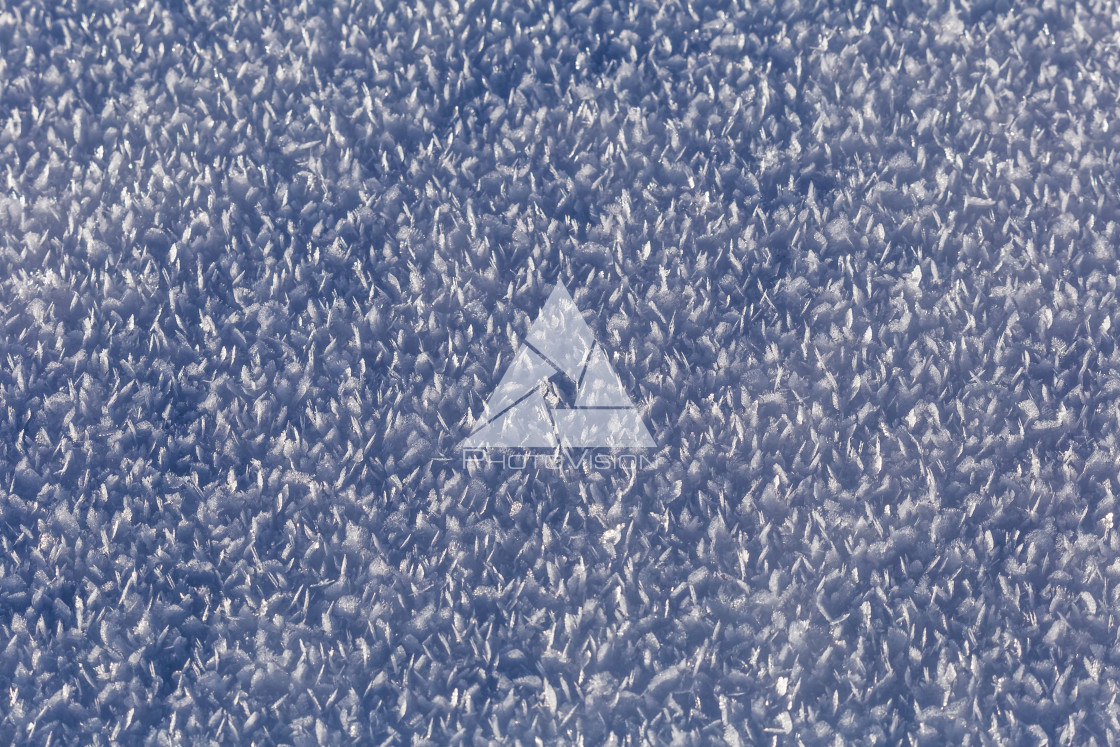 "Detail of frozen snow" stock image