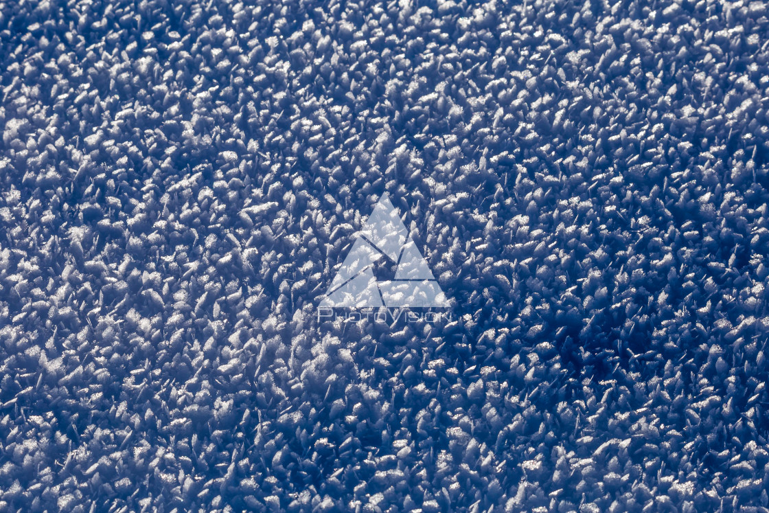 "Detail of frozen snow" stock image