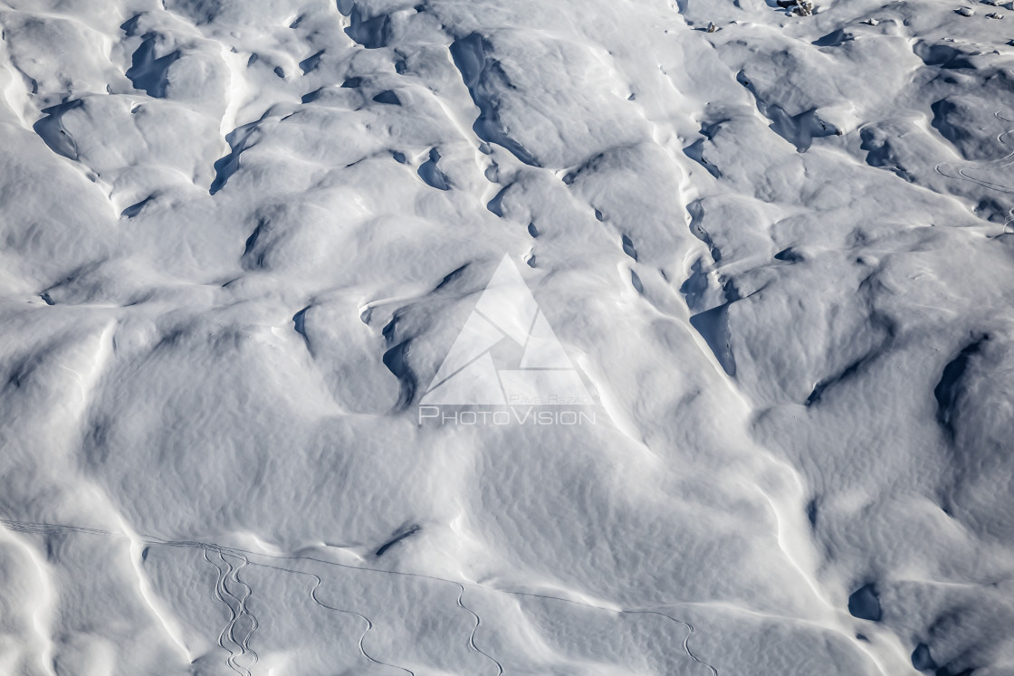 "Glacial and rocky plains around Mont Blanc" stock image