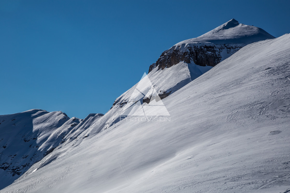 "Winter day with blue sky in Alps" stock image