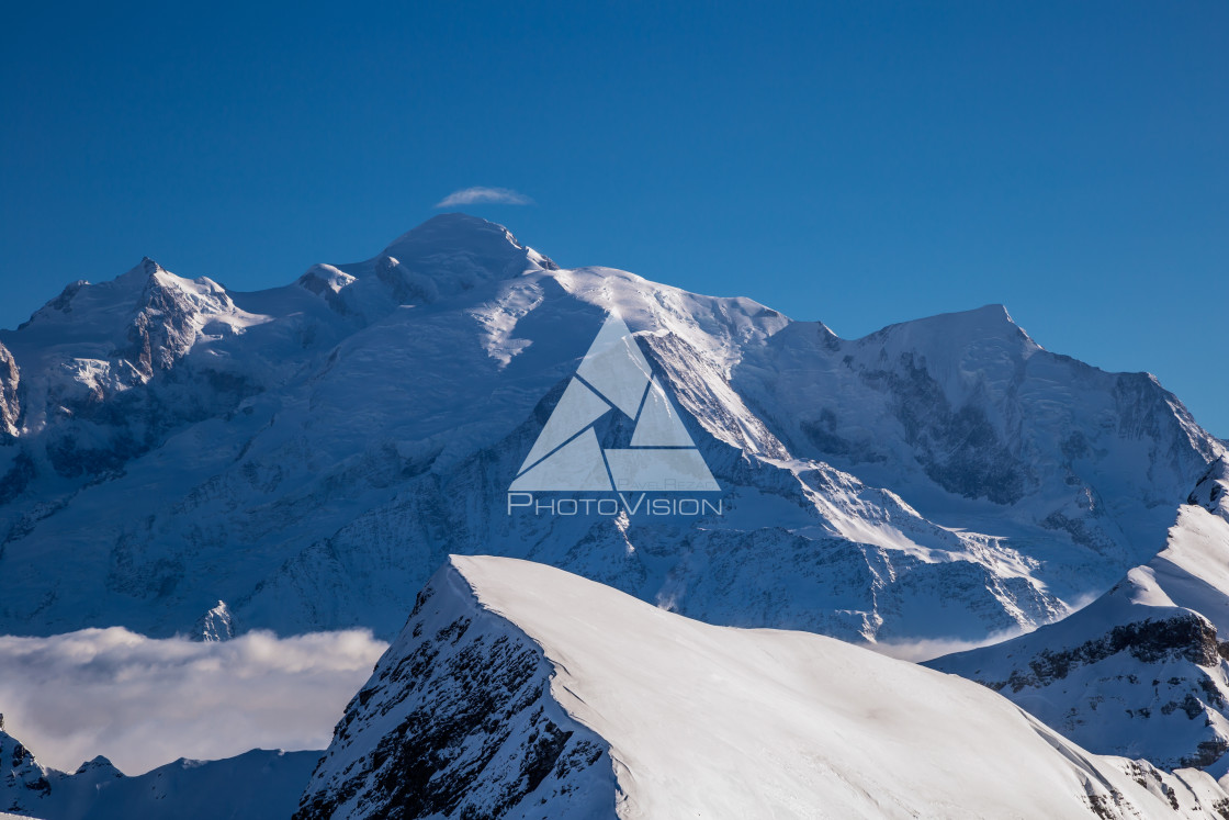 "Winter day with blue sky in Alps" stock image