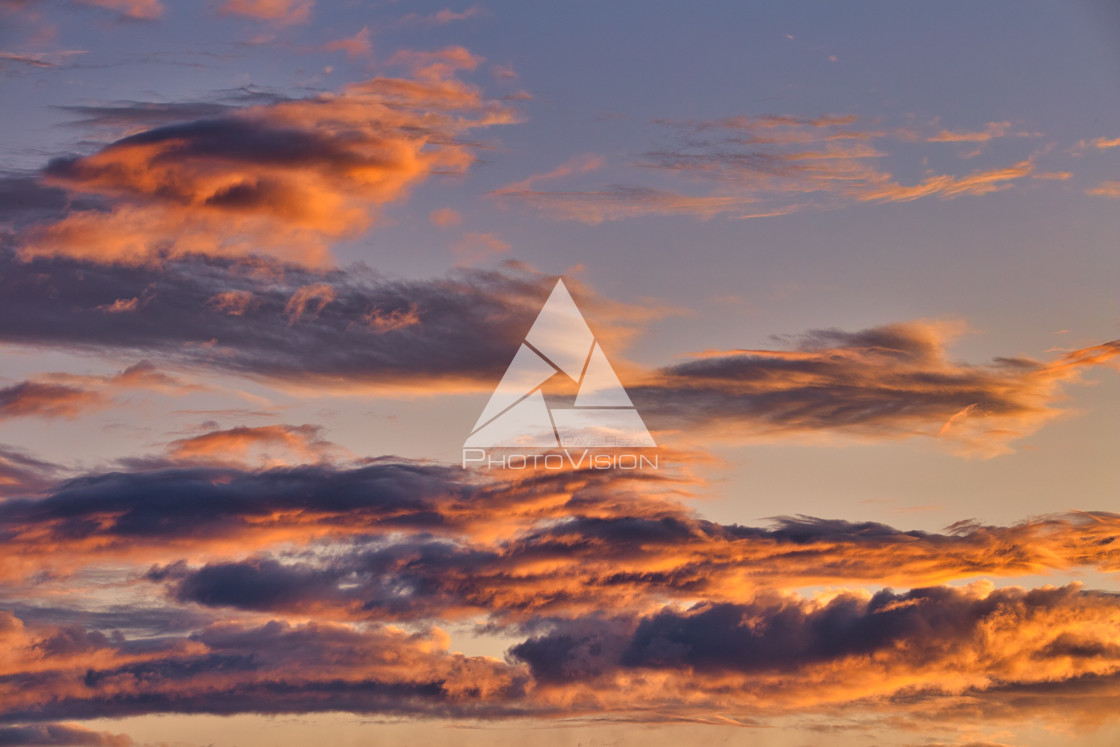 "Colorful clouds in the sky" stock image