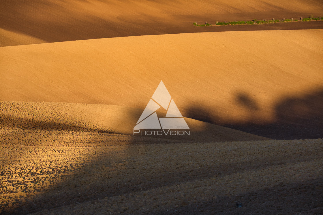 "Autumn light and shadow in countryside" stock image