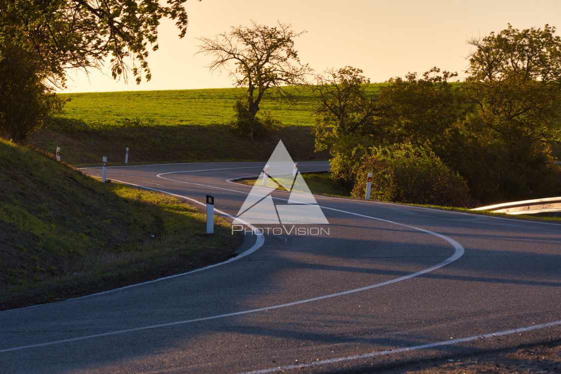 "Curve on the road" stock image