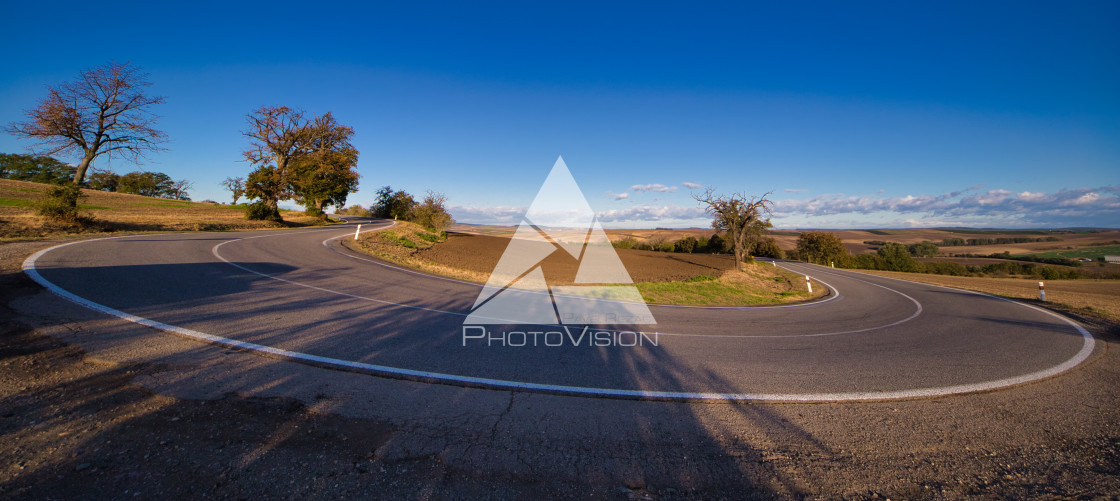 "Curve on the road" stock image