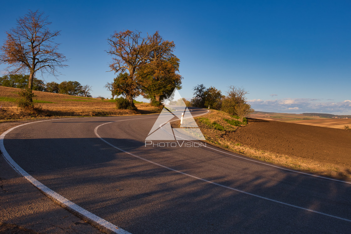 "Curve on the road" stock image