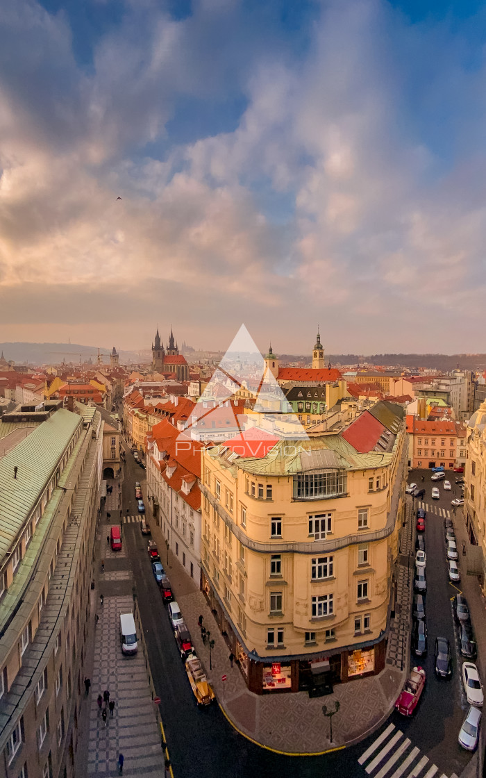 "Prague from above" stock image