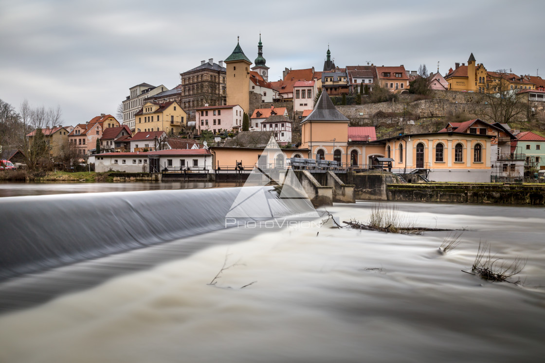 "Historic town Loket, Bohemia" stock image