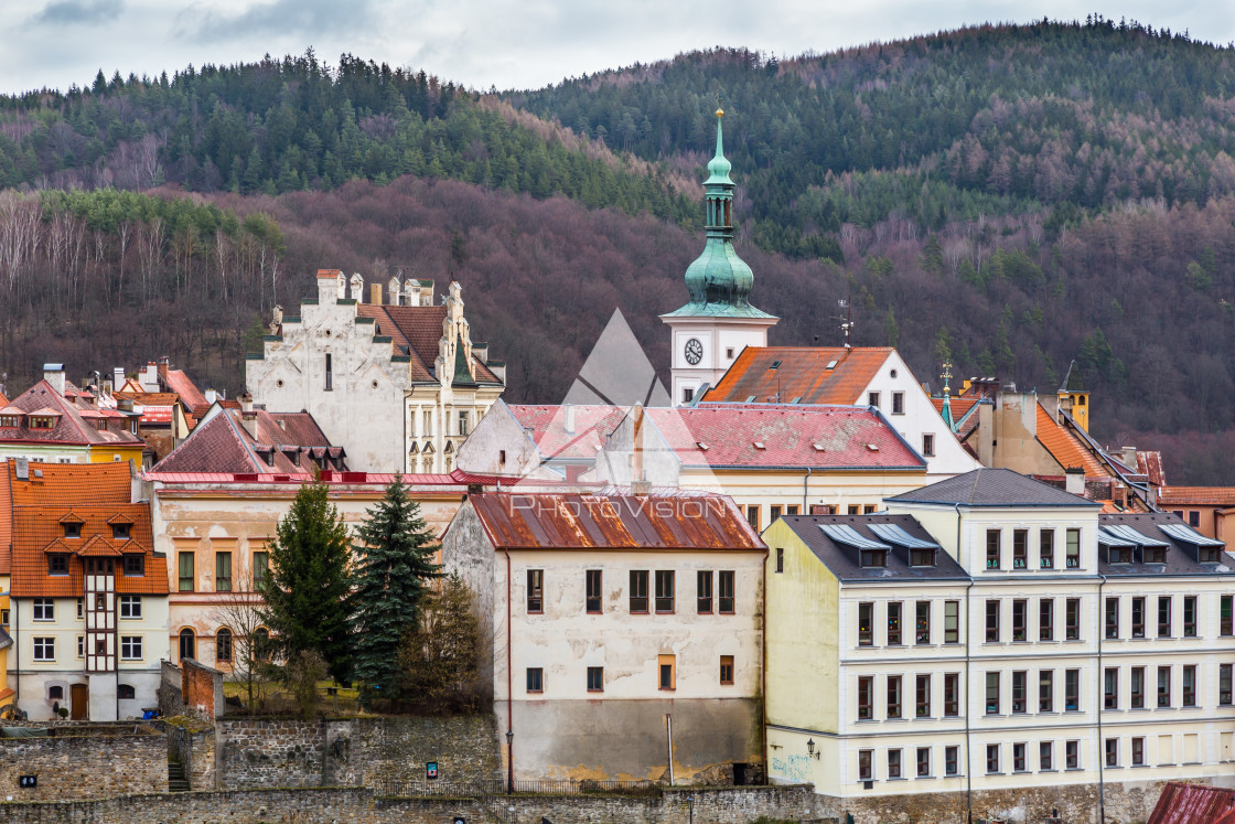 "Historic town Loket, Bohemia" stock image