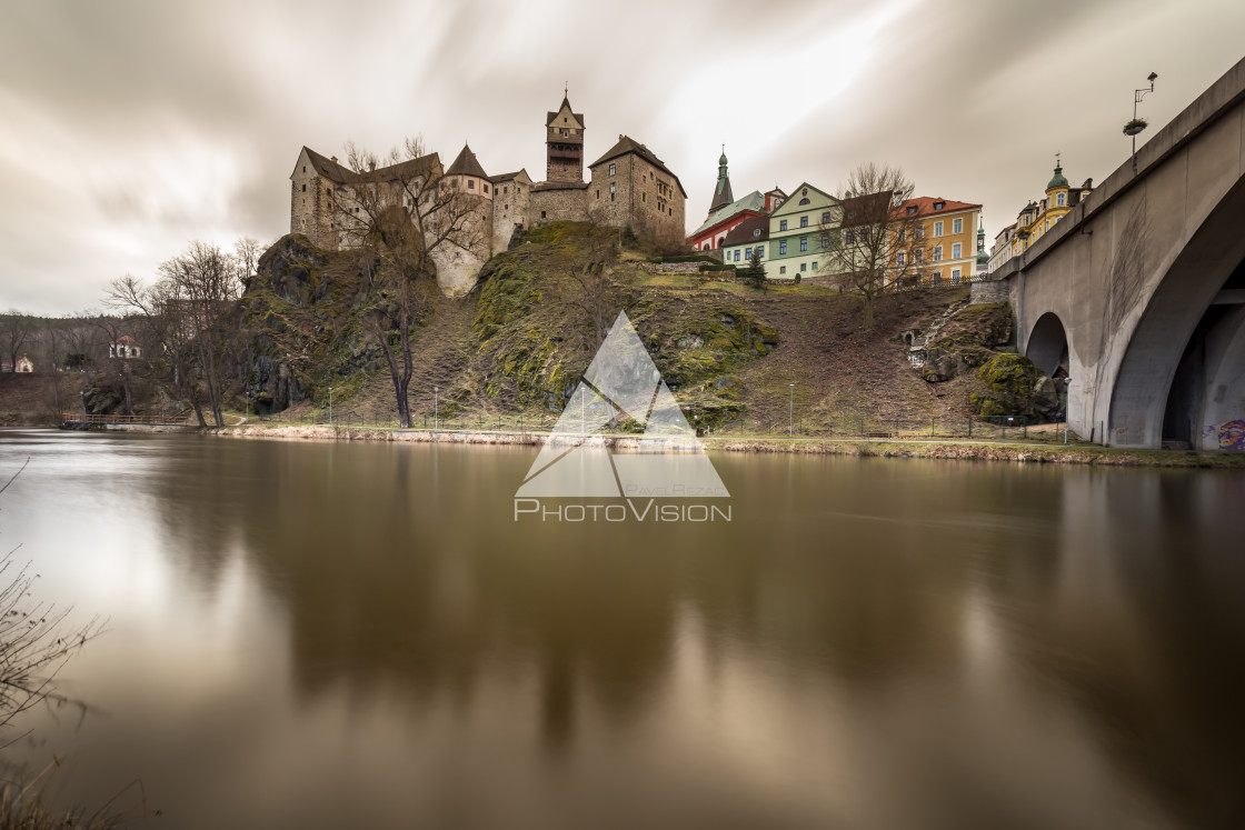 "Historic town Loket, Bohemia" stock image