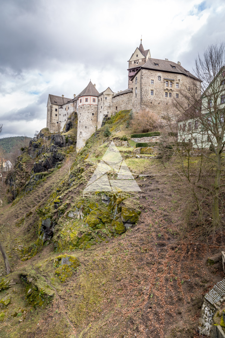 "Historic town Loket, Bohemia" stock image