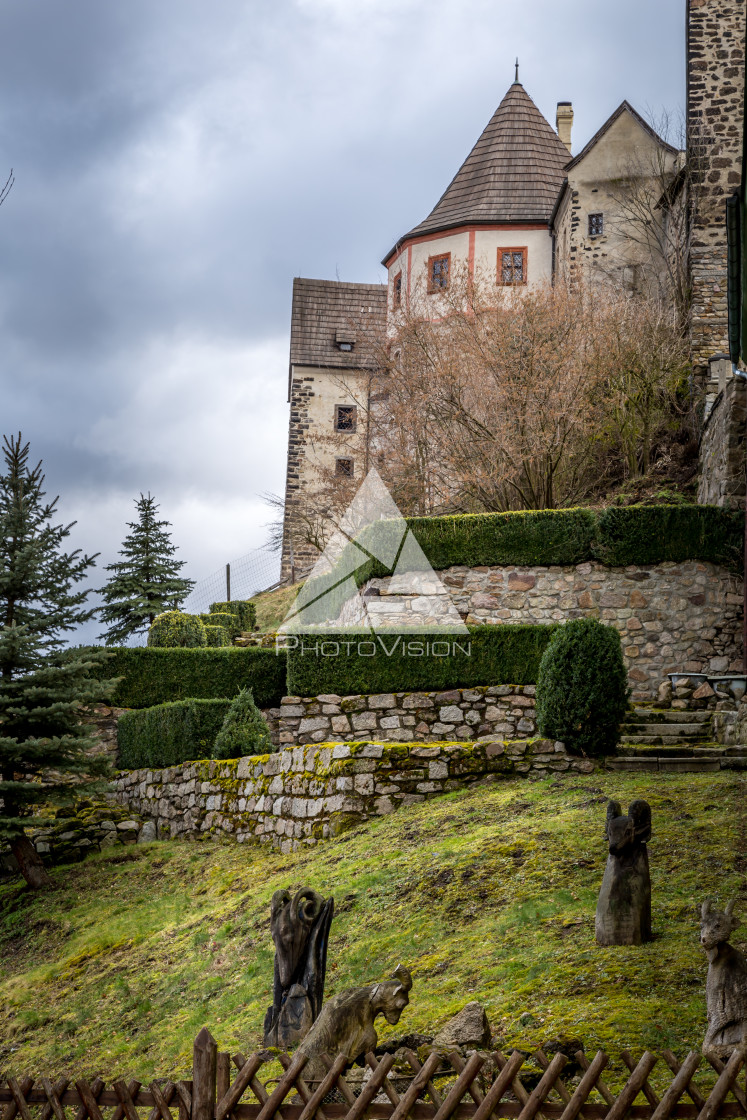 "Historic town Loket, Bohemia" stock image