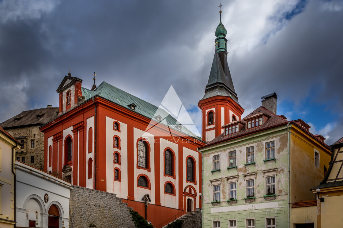 "Historic town Loket, Bohemia" stock image