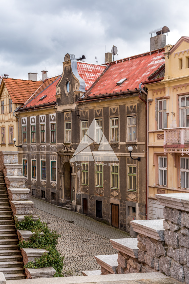 "Historic town Loket, Bohemia" stock image