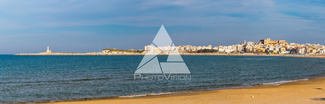 "Vieste city skyline" stock image