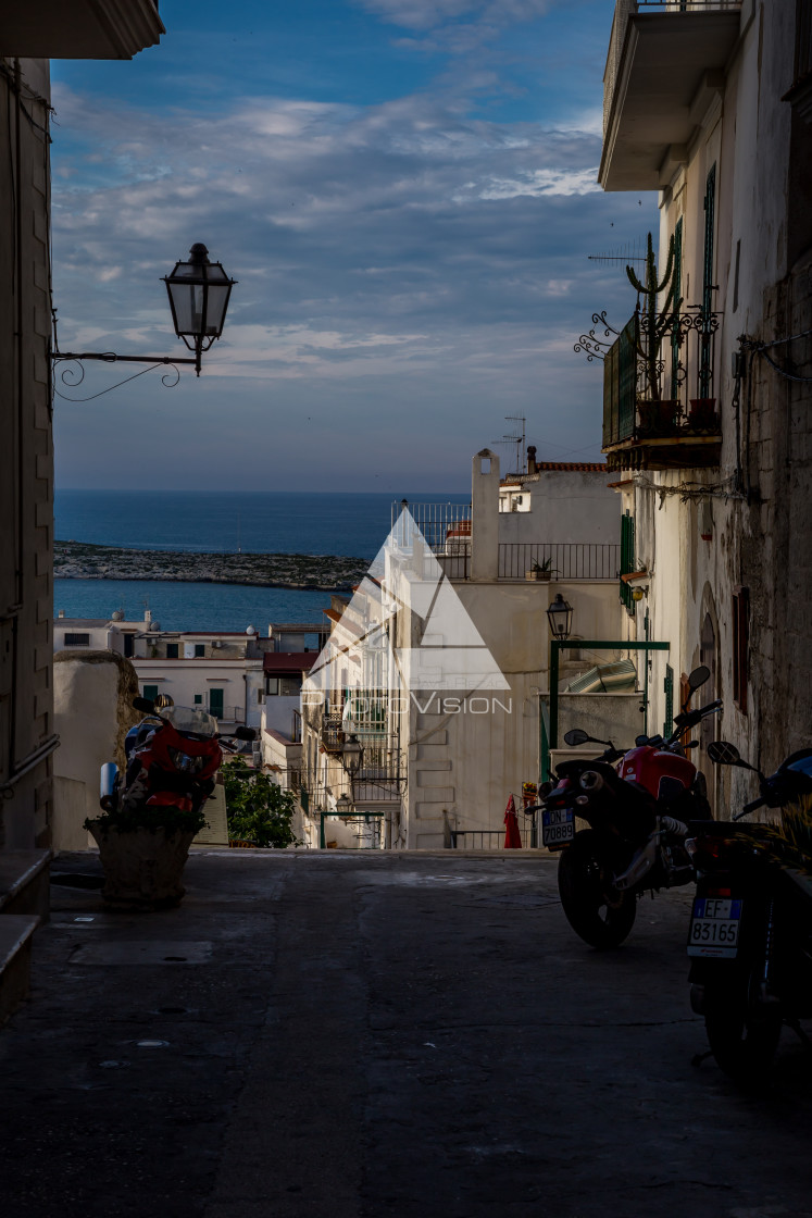 "The narrow streets of the old town" stock image