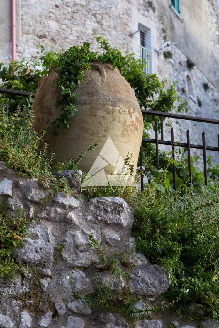 "The narrow streets of the old town" stock image