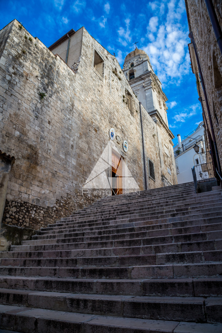 "The narrow streets of the old town" stock image