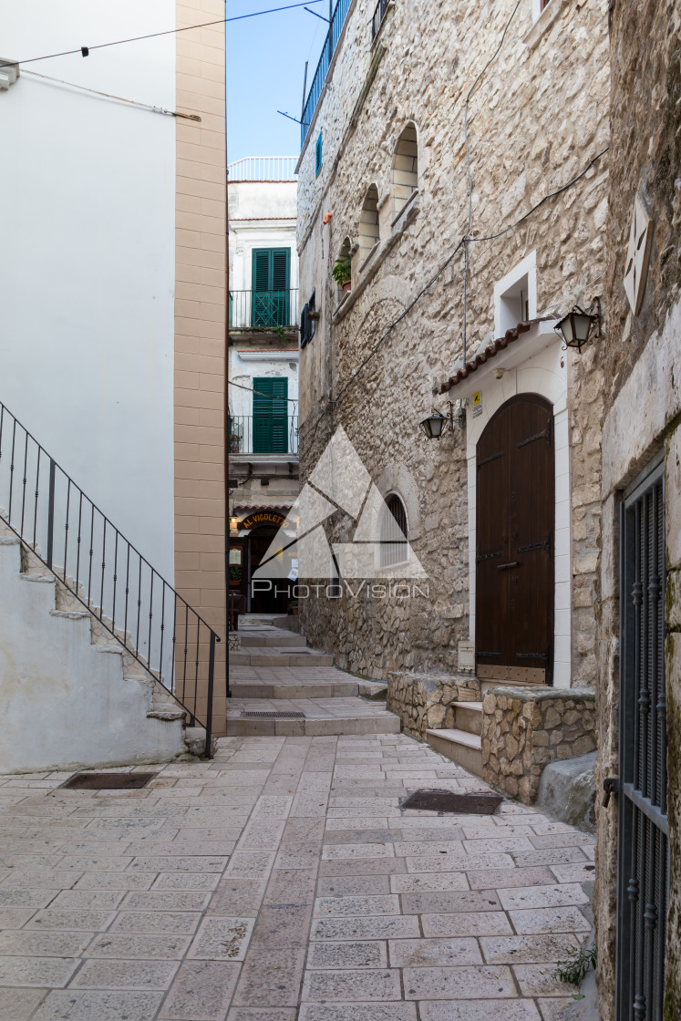 "The narrow streets of the old town" stock image