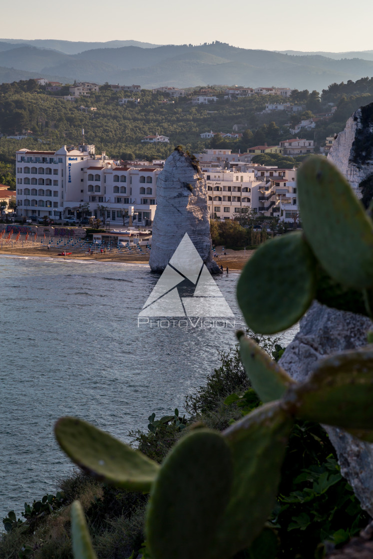 "Pizzomunno Beach in Vieste" stock image