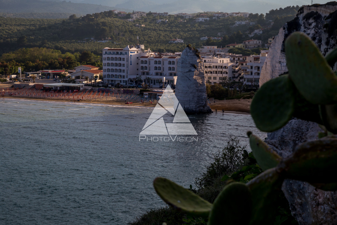 "Pizzomunno Beach in Vieste" stock image