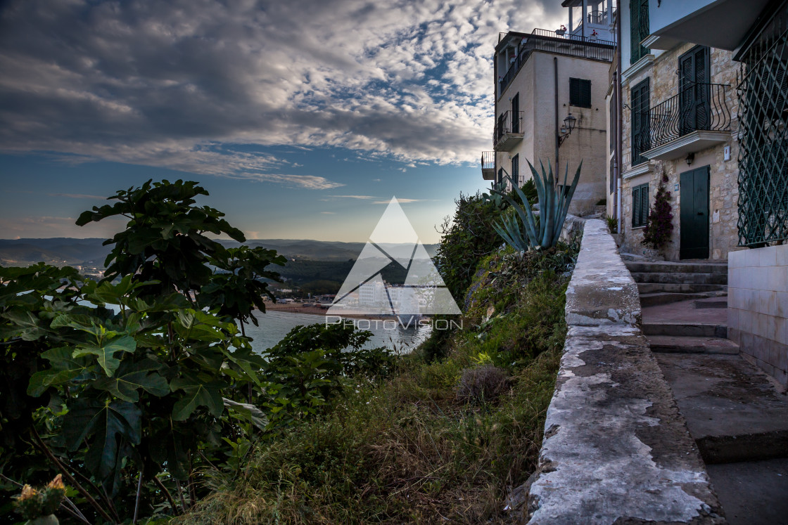 "The narrow streets of the old town" stock image