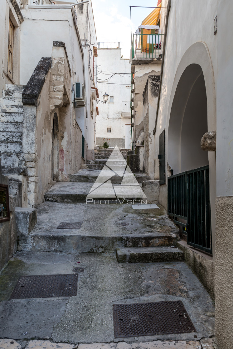 "The narrow streets of the old town" stock image