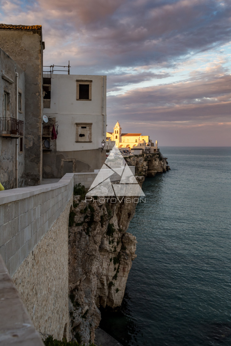 "Sunset in Vieste" stock image