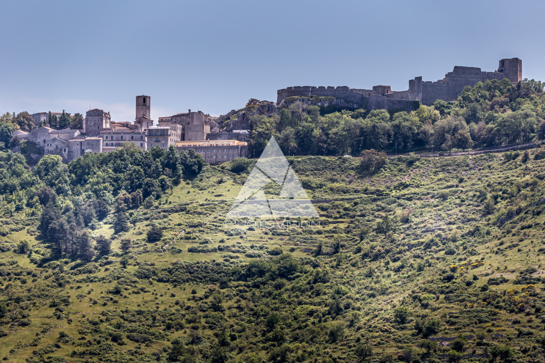 "City on a high hill" stock image