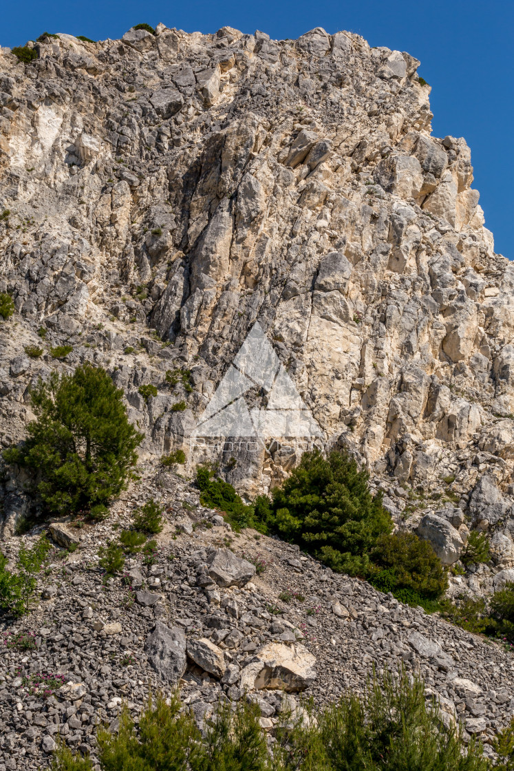 "Rocks in an old quarry" stock image