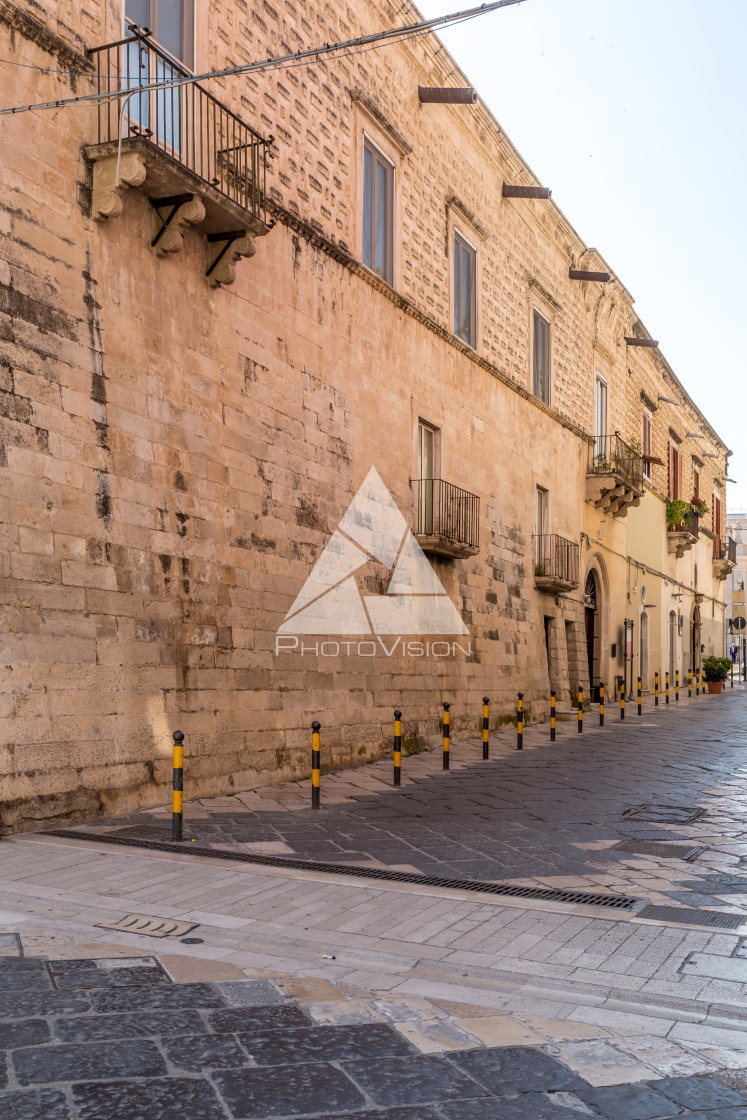 "South Italian port city of Manfredonia" stock image