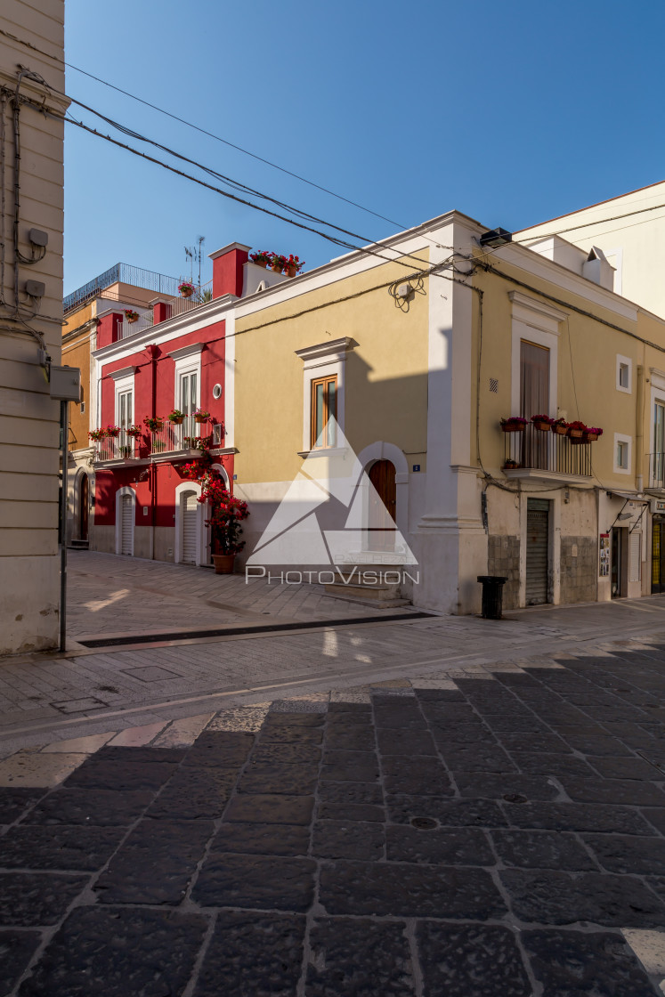 "In the narrow streets of Manfredonie" stock image