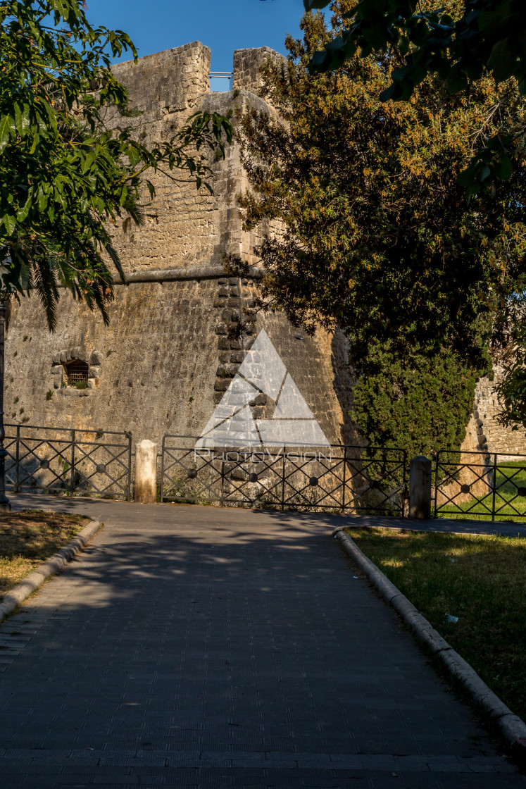 "Swabian Castle in Manfredonia, Italy" stock image