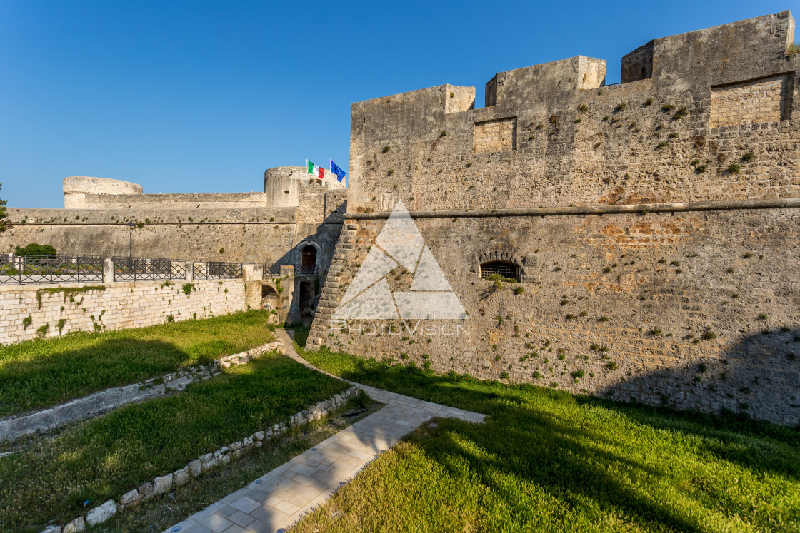 "Swabian Castle in Manfredonia, Italy" stock image