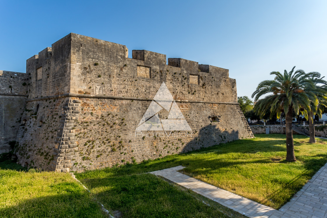 "Swabian Castle in Manfredonia, Italy" stock image