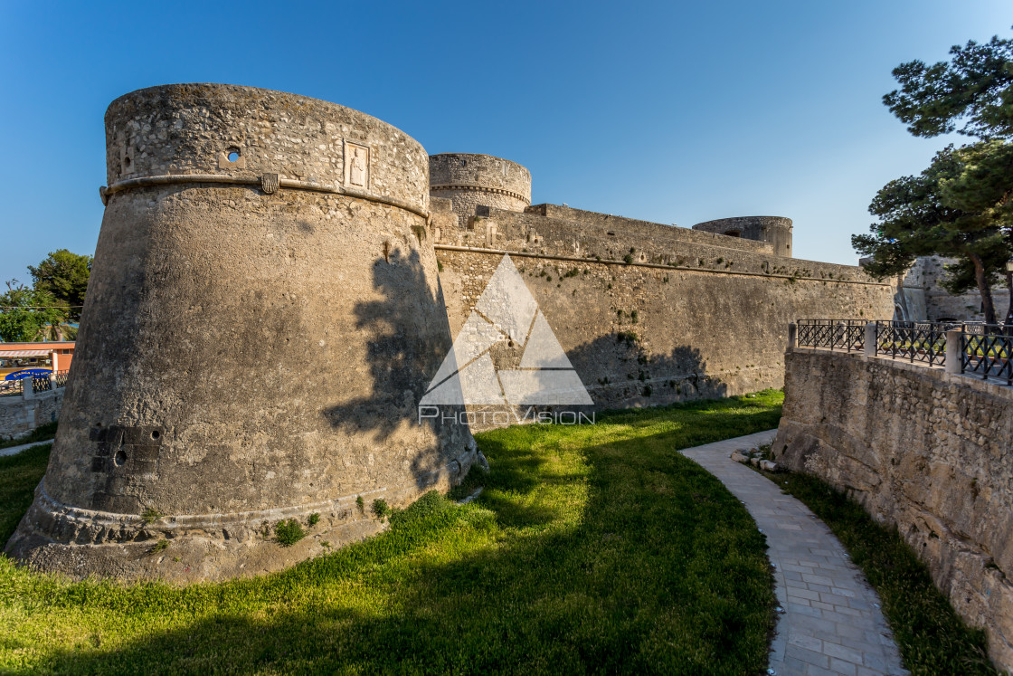 "Swabian Castle in Manfredonia, Italy" stock image