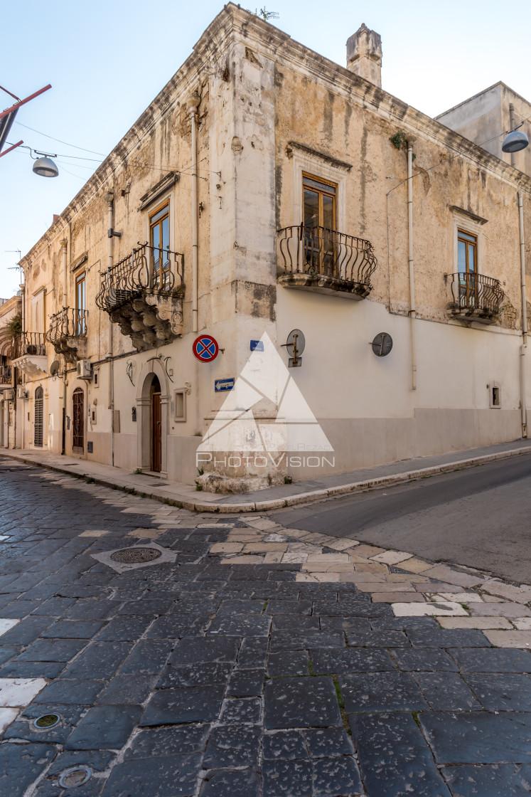 "In the narrow streets of Manfredonie" stock image