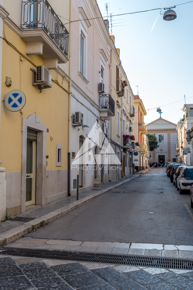 "In the narrow streets of Manfredonie" stock image