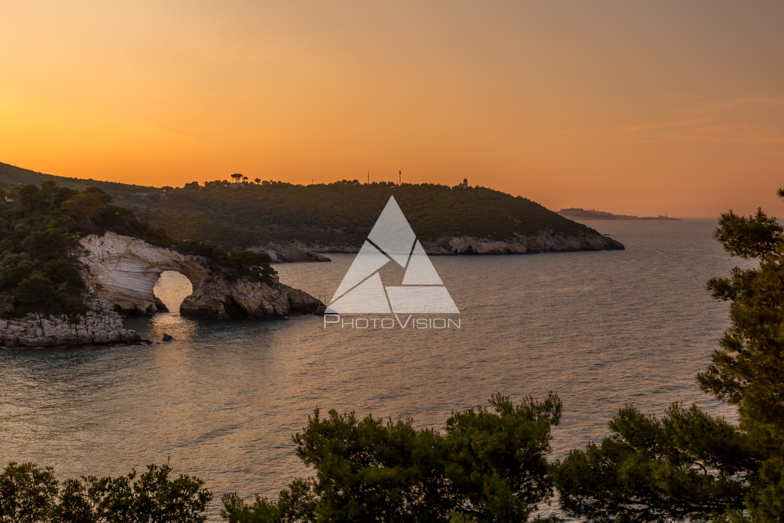 "Wonderful sunset over the coast" stock image