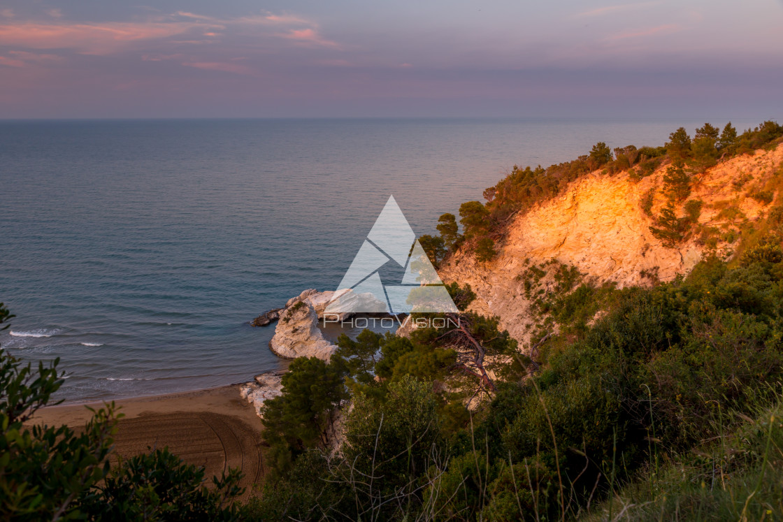 "Rocky coast of Gargano" stock image