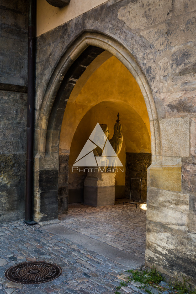 "In the courtyard of the royal palace" stock image