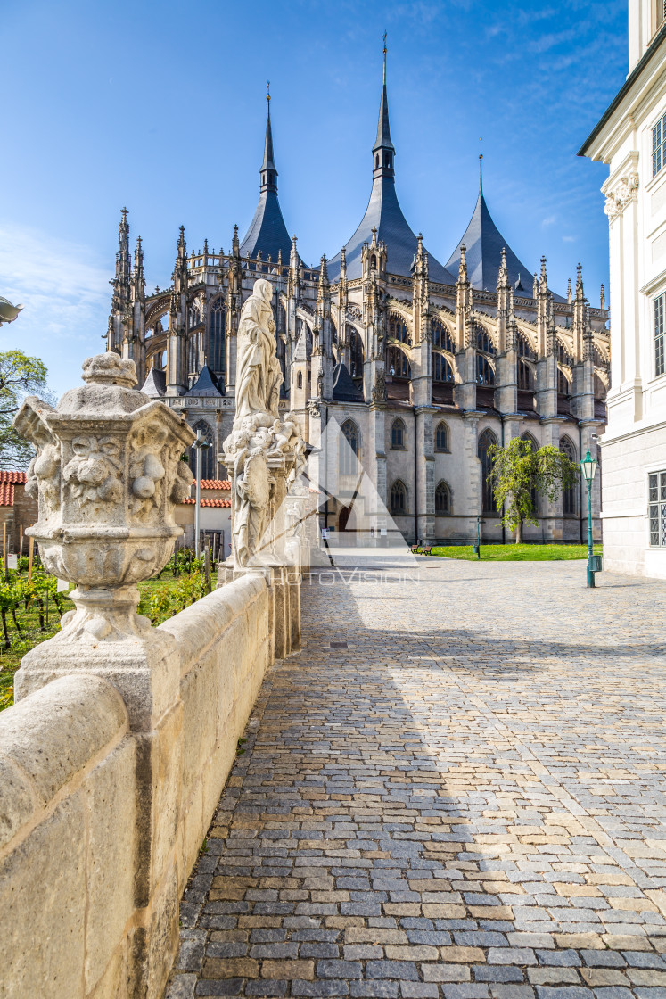 "The Cathedral of St Barbara" stock image