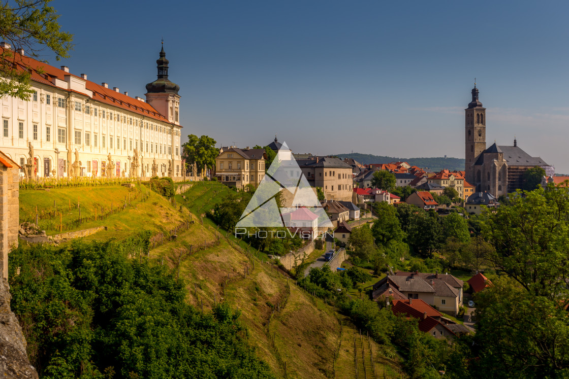 "Panorama city of Kutna Hora" stock image