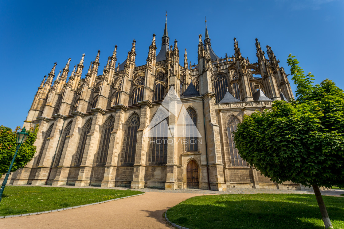 "The Cathedral of St Barbara" stock image